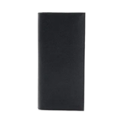 PRADA Saffiano Leather Wallet "Black"