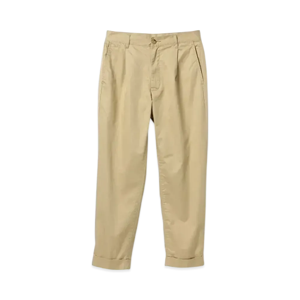 BEAMS 1 Pleat 80/3 Twill "Beige"