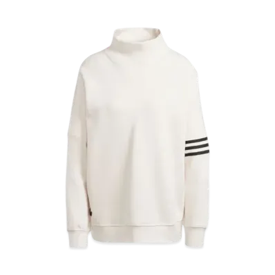 adidas Adicolor Neuclassics Oversize High Neck Sweat "Wonder White"