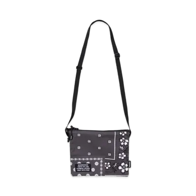 NEIGHBORHOOD BANDANA CHOPPED SACOCHE / C-LUGGAGE "Gray"
