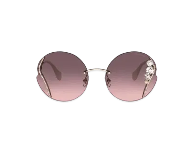 MIU MIU La Mondeen Sunglasses "Gray/Alabaster Gradation"