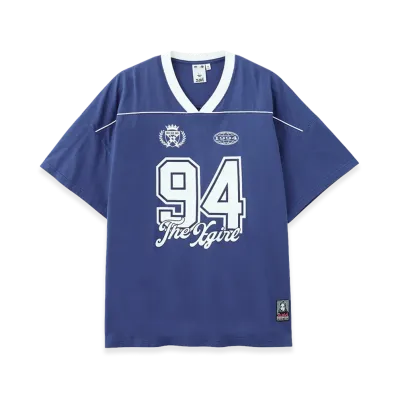 X-Girl Women's Face Label Number Big Tee Dress "Blue"