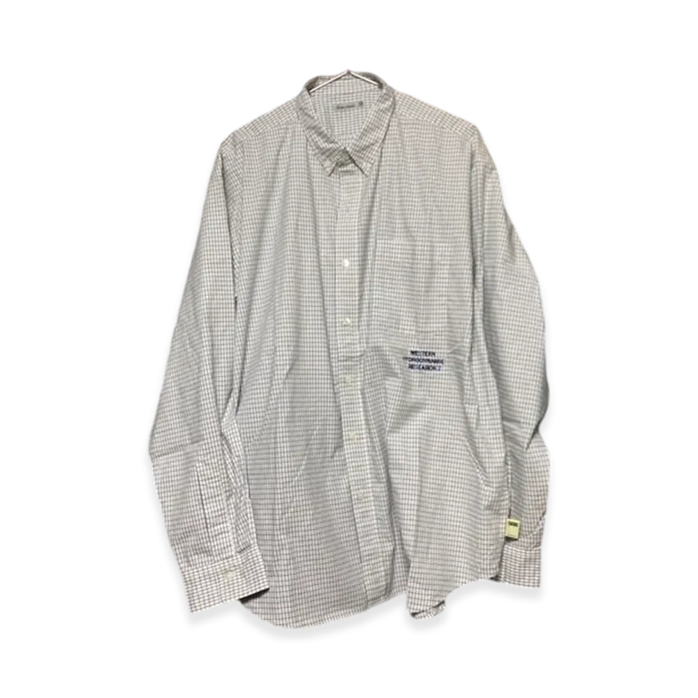 SSZ x Western Hydrodynamic Research BD Shirt "White Check"