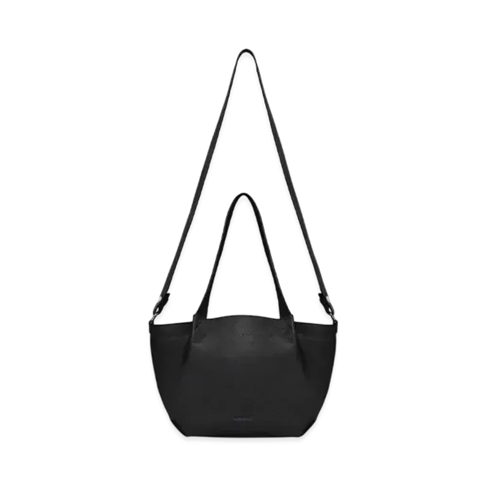 REPRESENT Leather Pleat Mini Tote "Jet Black"