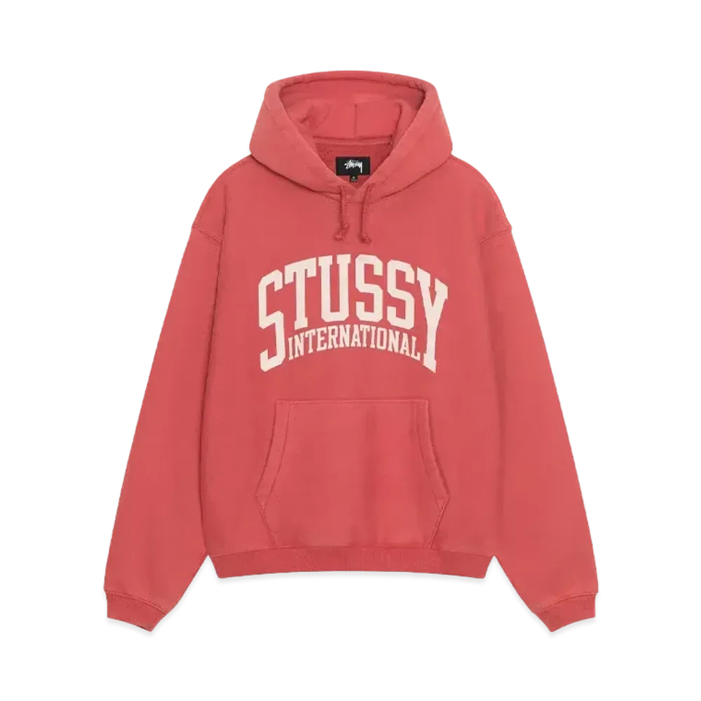 Stussy Relaxed Hoodie International "Washed Red"
