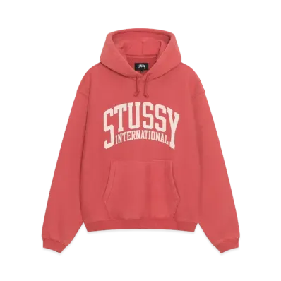 Stussy Relaxed Hoodie International "Washed Red"