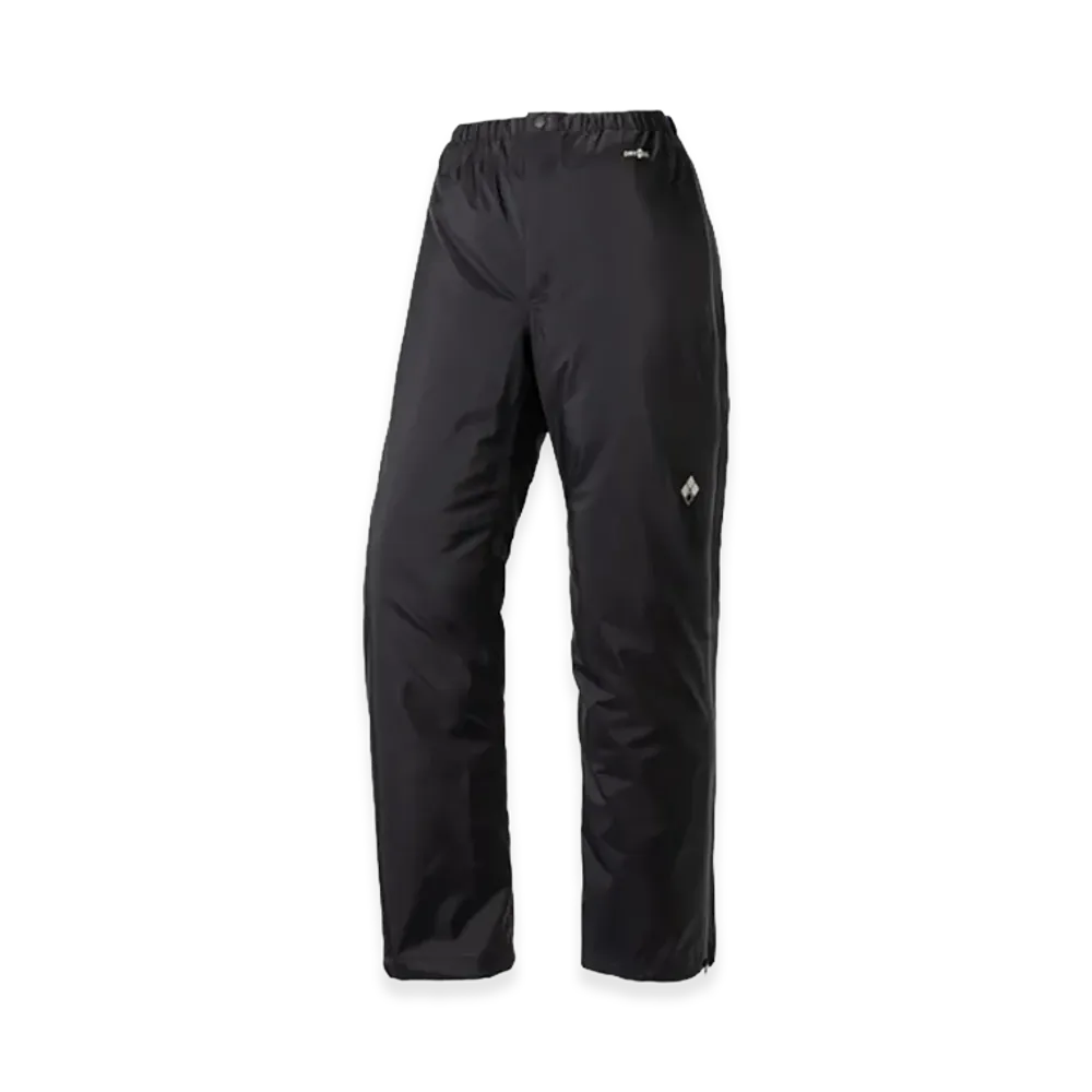 mont-bell Women's US Dry-Tec Rain Pants Full Zip "Black"