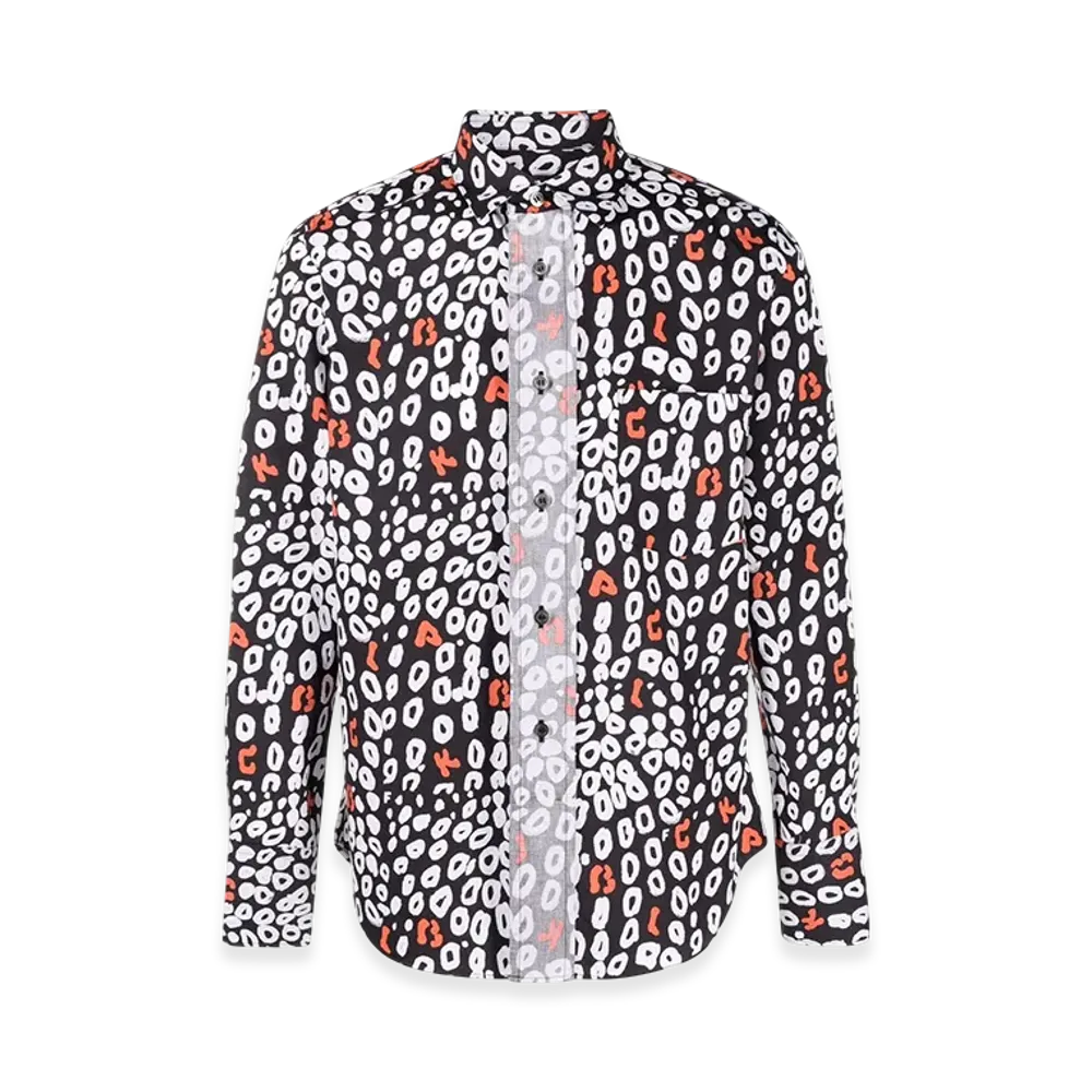 BLACK COMME des GARCONS Leopard Shirt "Black"