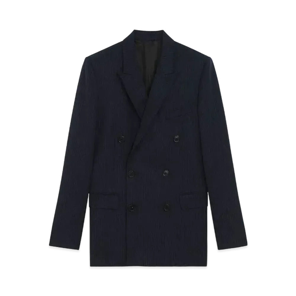 CELINE Rectangle Jacket / Tennis Stripe "Navy"