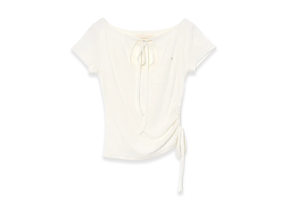 ANDMARY Women's Rill Ribbon Tops "Ivory"