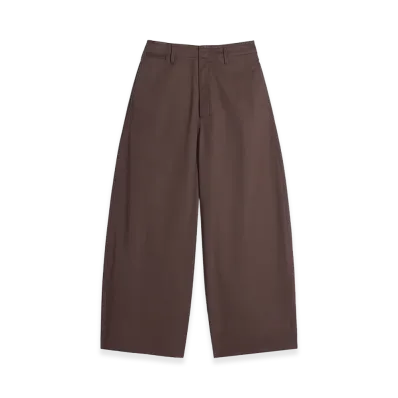 LEMAIRE Women's Cotton Twill Large Chinos "Ristretto"