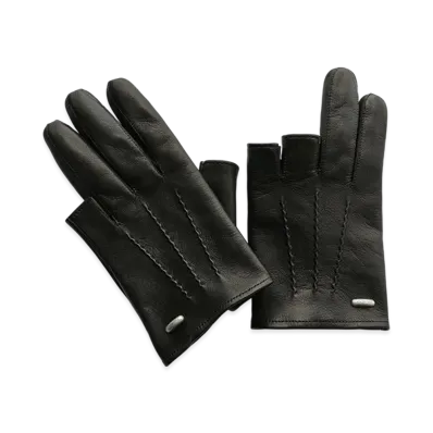 OUR LEGACY Women's Hang Loose Glove "Black Leather"