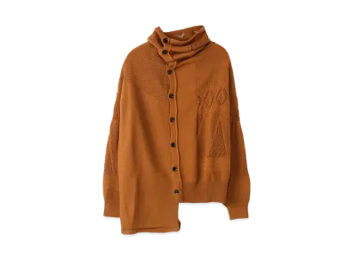 Yohji Yamamoto Y's RISMAT BY Y's PATCHWORK LACE DESIGN CARDIGAN "Beige"