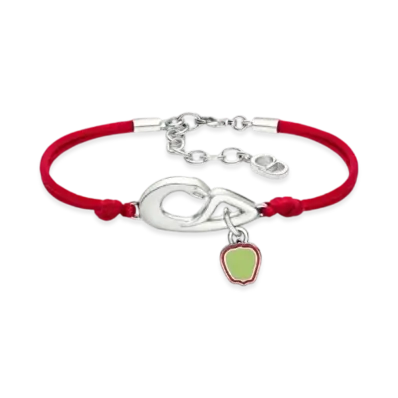 Dior x KAWS Bracelet Cord with Brass and Resin "Vermilion Red/Silver/Green"