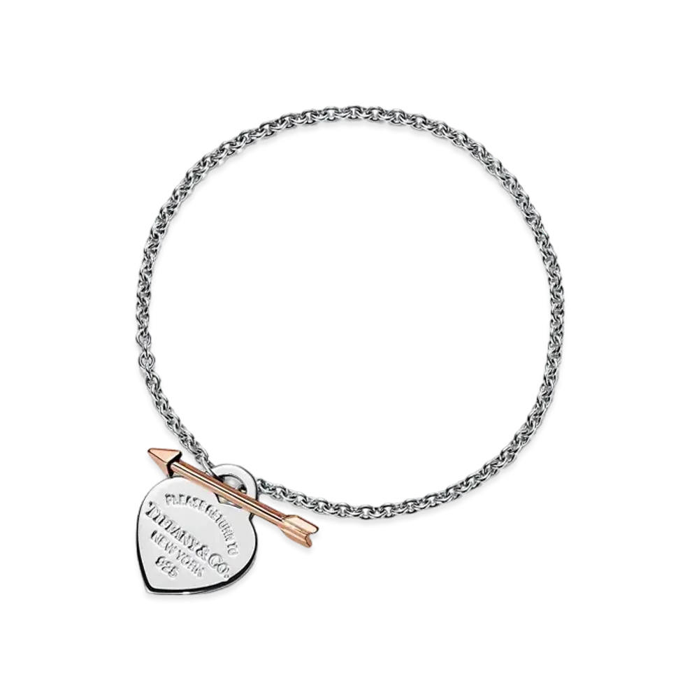 Tiffany & Co. Return to Tiffany Lovestruck Heart Tag Bracelet 18K "Silver/Rose Gold"
