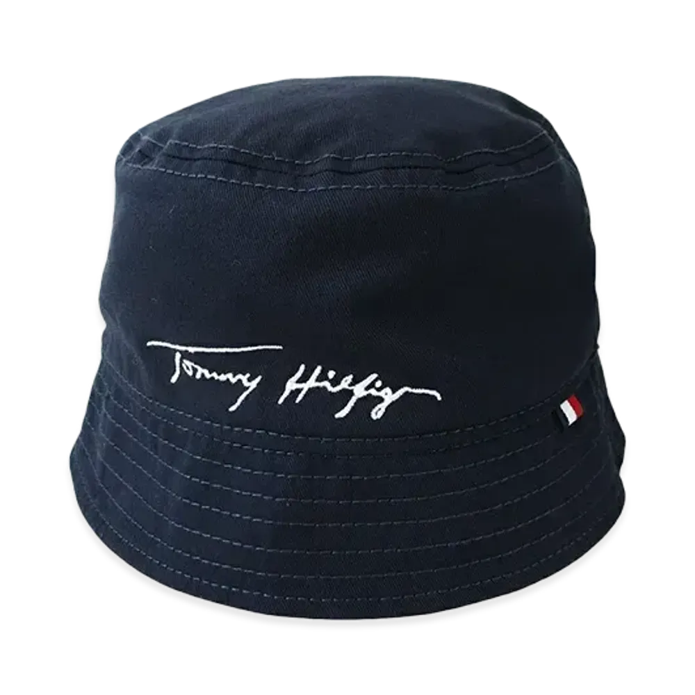 TOMMY HILFIGER Signature Bucket Hat "SkyCaptain"