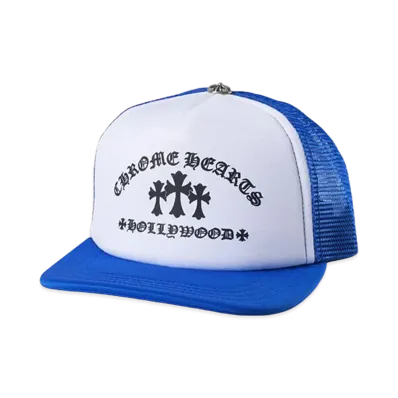 Chrome Hearts Trucker Cap King Taco "Blue/White"