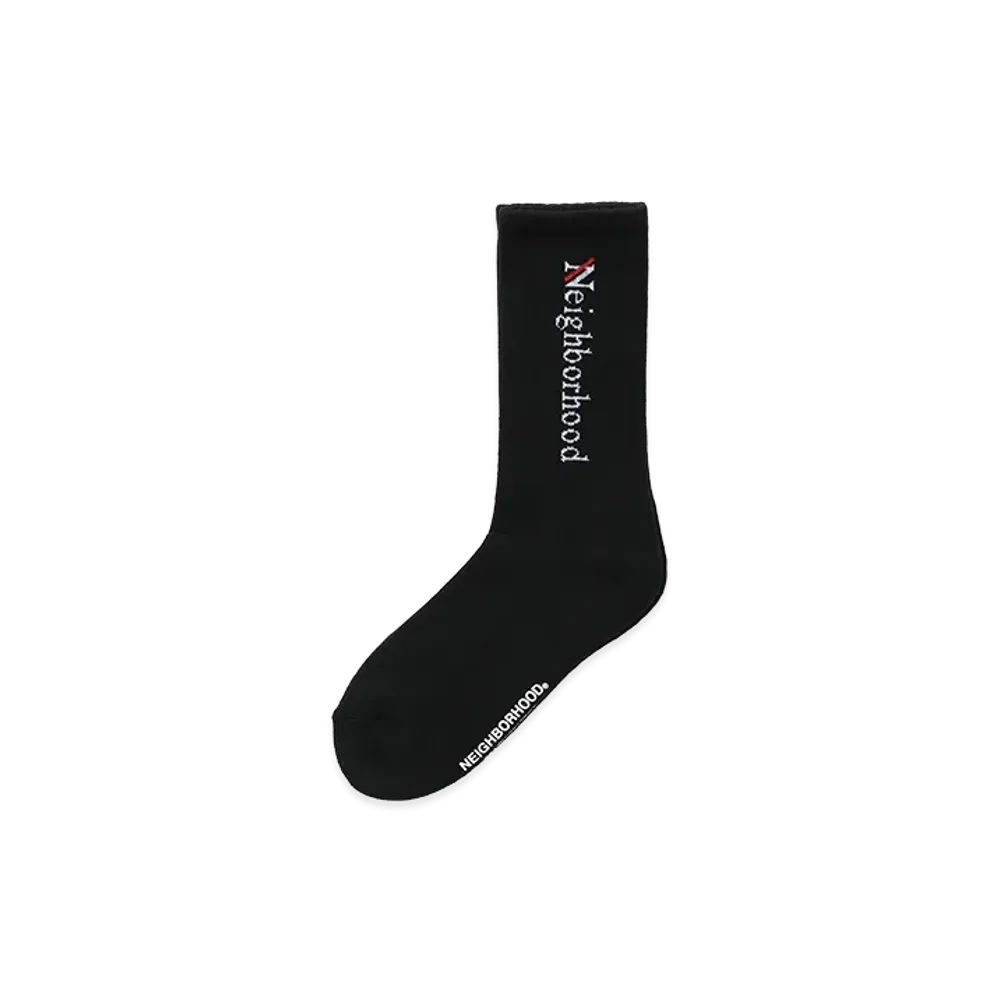 NEIGHBORHOOD Logo Socks "Black"