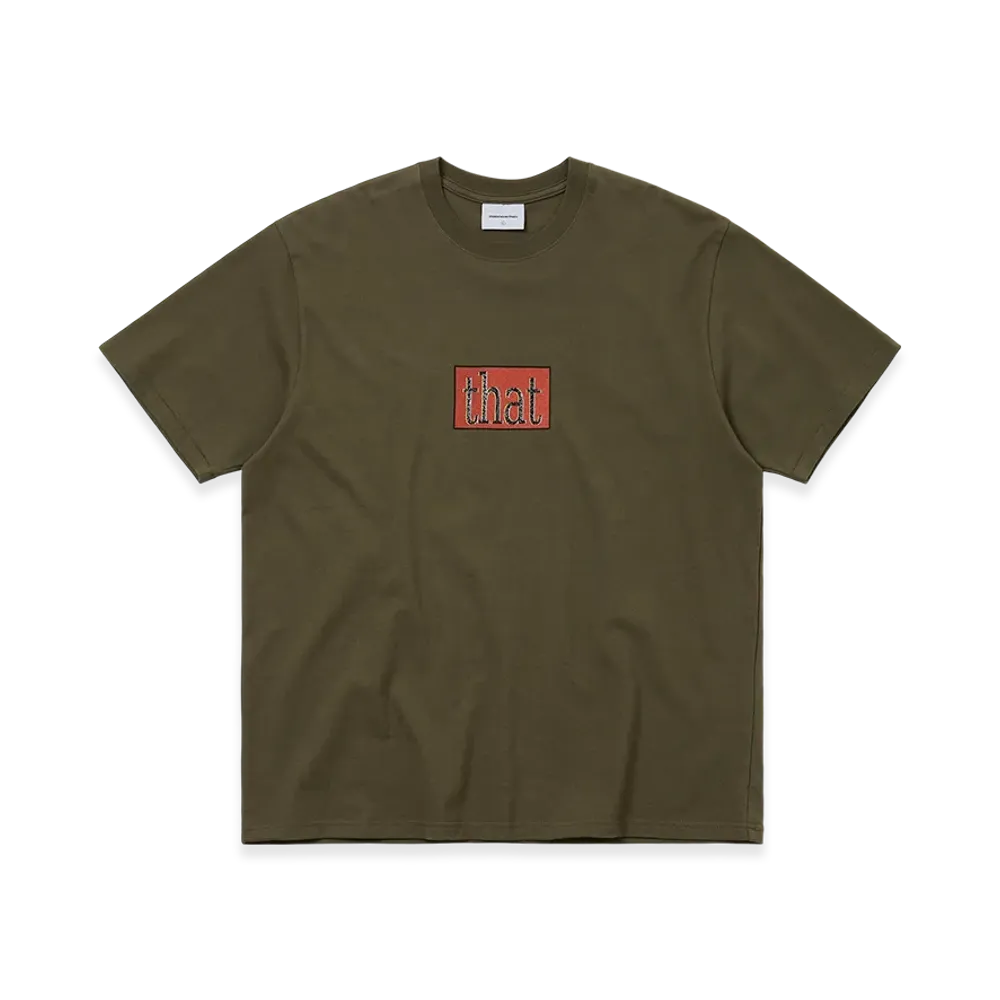 thisisneverthat that Glitched Logo Tee "Olive"