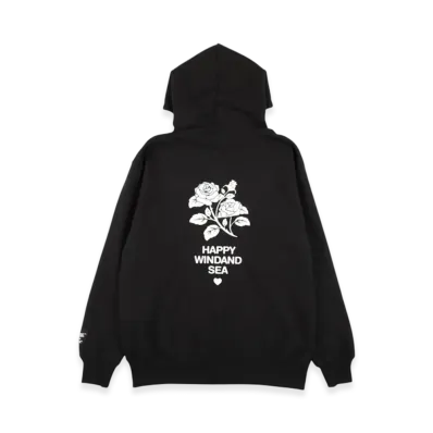 WIND AND SEA Heart&Spade Zip Up Sweatshirt "Black"