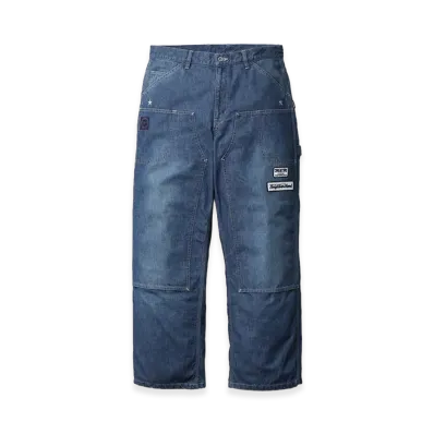NEIGHBORHOOD x M&M . Washed Denim Painter Pants "Indigo"