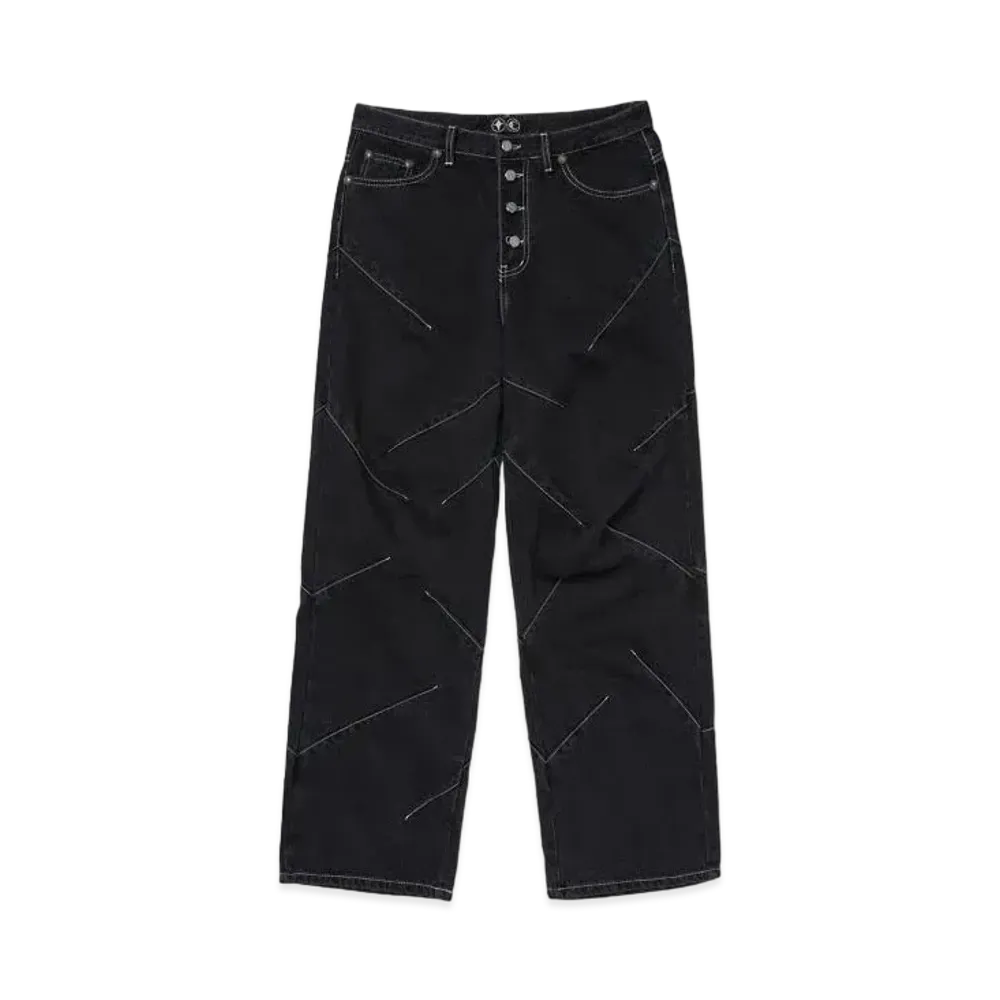 THUG CLUB TC Pin Denim Pants "Black"