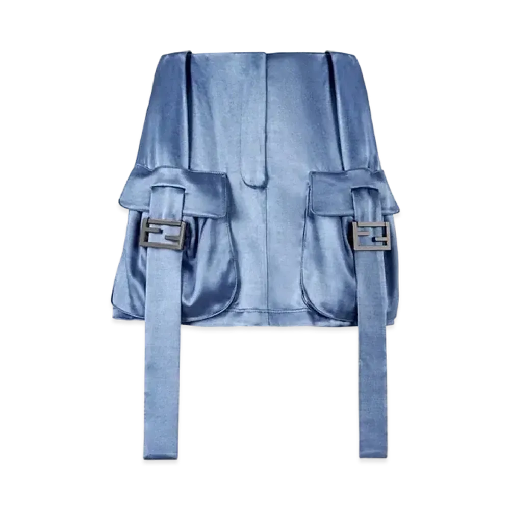 FENDI Skirt Satin "Blue"