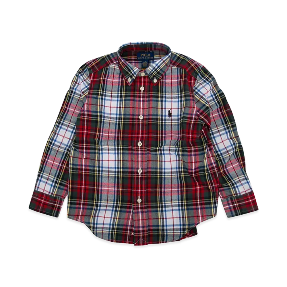 Polo Ralph Lauren Kids Cotton Shirt "Red/Multicolor"