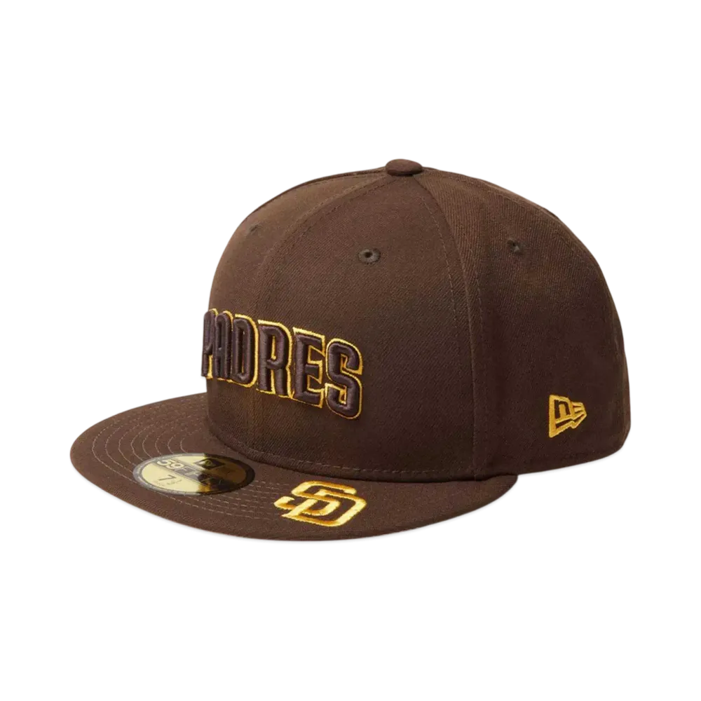 NEW ERA 59Fifty MLB Visor Logo San Diego Padres "Walnut"
