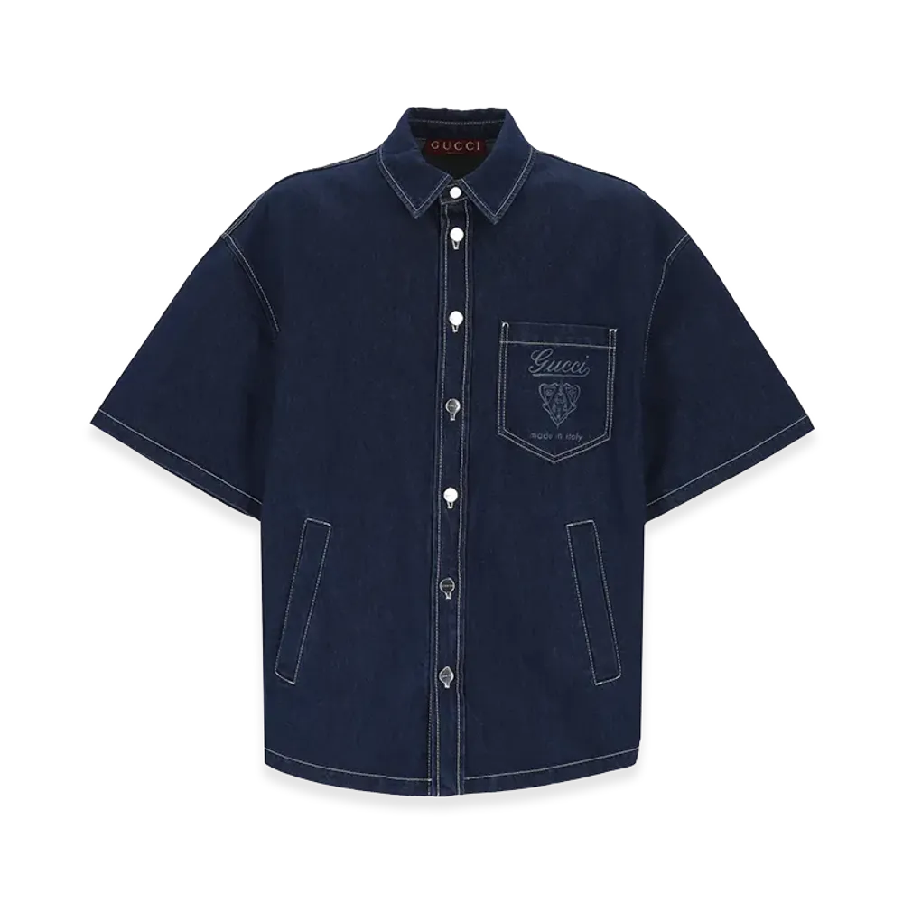 GUCCI Denim Shirt "Blue"
