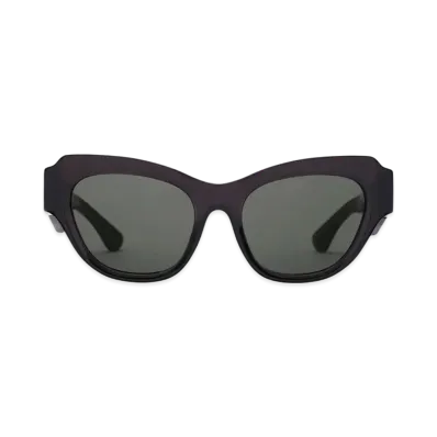 Burberry Rose Square Sunglasses "Transparent Black"