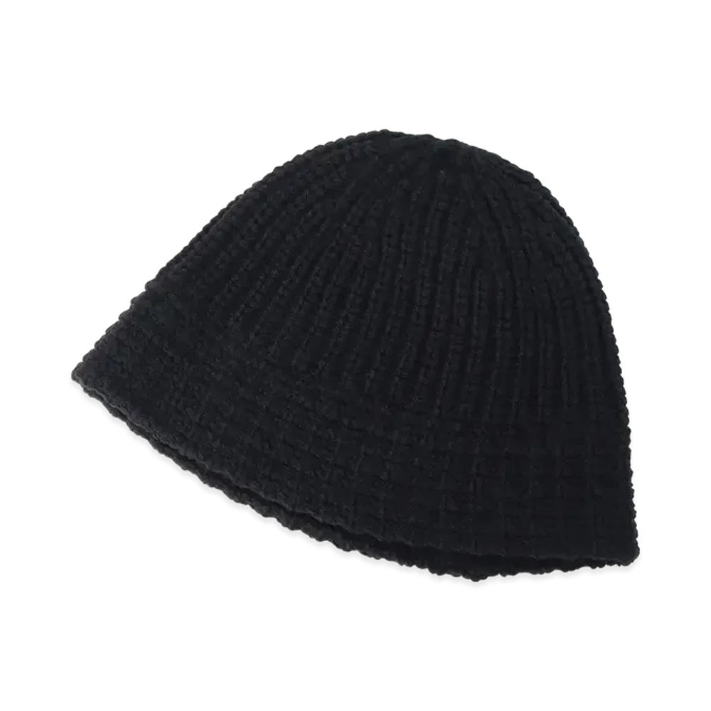 Yohji Yamamoto POUR HOMME W/AC Cardigan Stitch Knit Stitch Hat "Black"