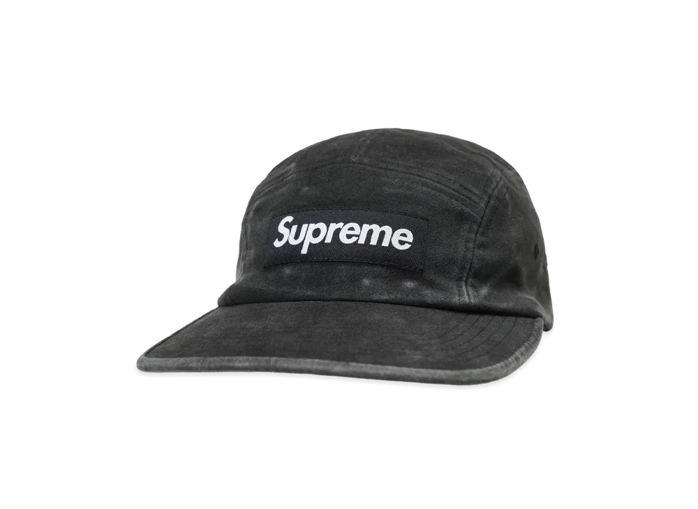 Supreme 2-Tone Moleskin Camp Cap "Black"