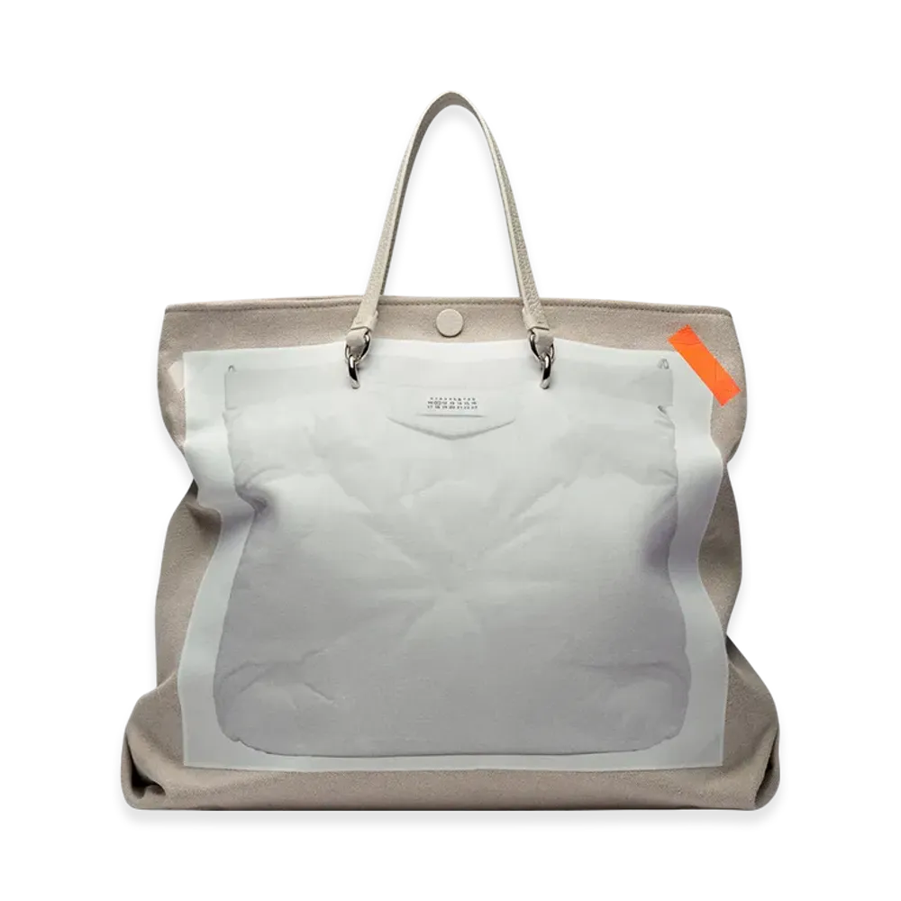 Maison Margiela Trompe Loeil Glam Slam Tote Bag "Pearl Gray"
