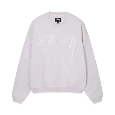 Stussy Relaxed Smoothstock Crew "White"