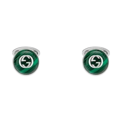 GUCCI Cufflinks Interlocking G "Silver"