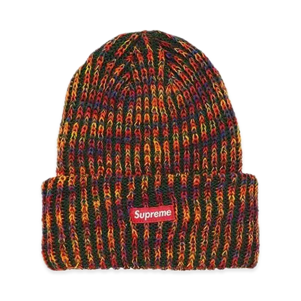 Supreme Rainbow Loose Gauge Beanie "Olive" (24FW)