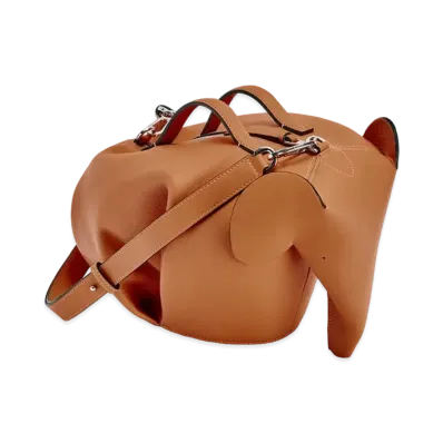 LOEWE Large Elephant Bag In Classic Calfskin "Tan"