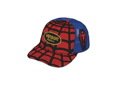 Supreme x Vanson Leathers Spider-Man Mesh Back 6-Panel "Red"