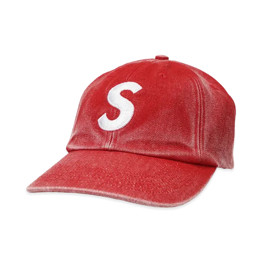 Supreme Pigment Coated S Logo 6-Panel "Red"