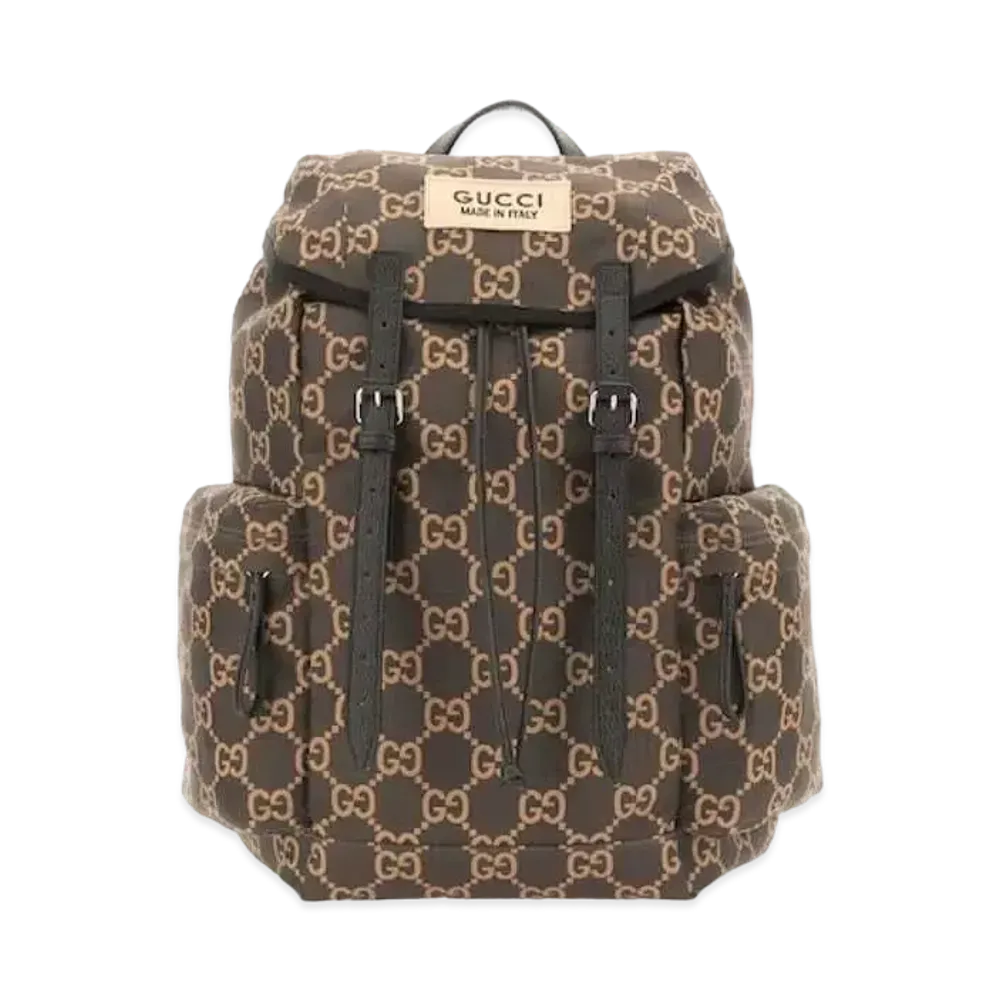 GUCCI Large GG Ripstop Backpack "Ebony/Beige"