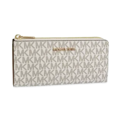 MICHAEL KORS Women's Jet Set Travel LG Three Qtr Zip "Vanilla"