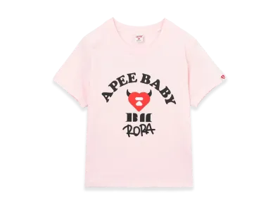 A BATHING APE x BABY MONSTER Women's APEE Baby Print Tee #2 "Pink"