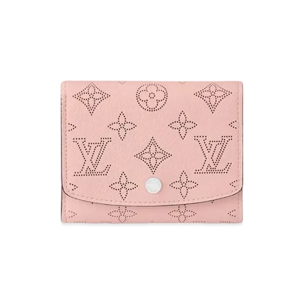 Louis Vuitton Iris Compact Wallet Monogram Mahina "Rose Jasmine"