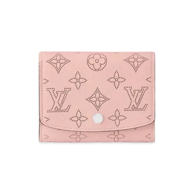 Louis Vuitton Iris Compact Wallet Monogram Mahina "Rose Jasmine"