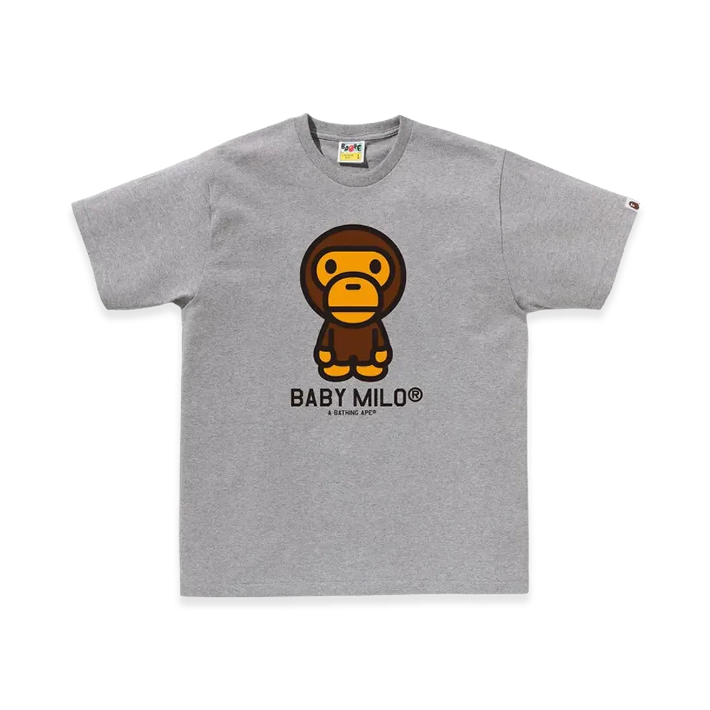 A BATHING APE Baby Milo Tee "Gray"
