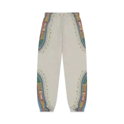 DENIM TEARS Dashiki Trompe L'oeil Sweatpants "Grey"