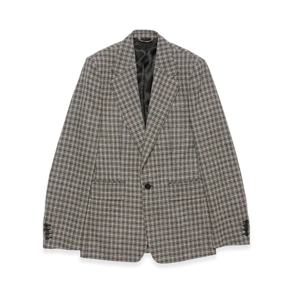 Acne Studios Fitted Wool Suit Jacket "Black/White"