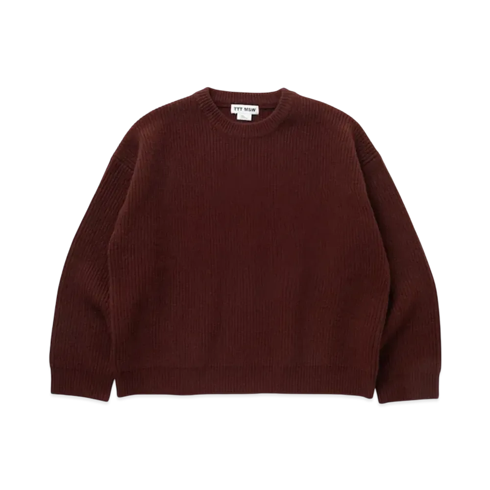 TTT MSW Wool Pullover Knit "Brown"