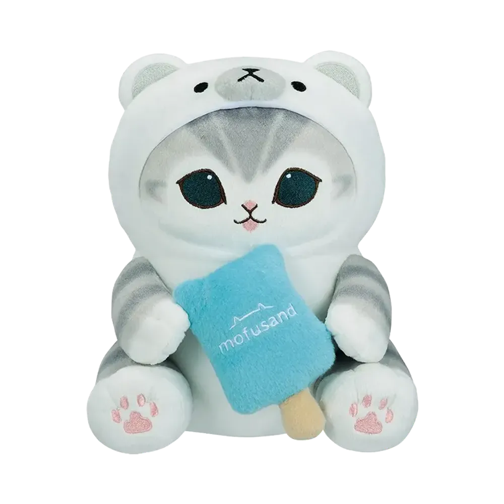BANDAI "Ichiban Kuji" -mofusand ~Cool and Relaxing Time~- A Prize Polar Bear Nyan Ice Cream Plush